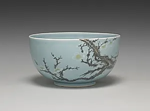 Sweets Bowl with Plum Tree by Seifū Yohei IV (Japanese, 1872–1951)
