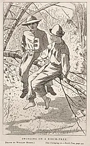 Swinging in a Birch Tree by Winslow Homer (American, 1836–1910)