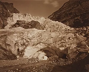 Switzerland. Grindelwald, Upper Glacier, Source of the Lutschine by Adolphe Braun (French, 1812–1877)
