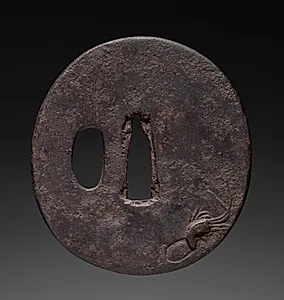 Sword Guard (Tsuba) with Hermit Crab by Unknown Artist