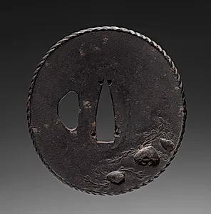 Sword Guard (Tsuba) with Hermit Crab by Unknown Artist