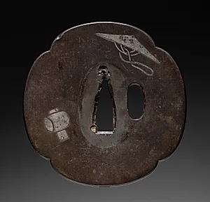 Sword Guard (Tsuba) with Treasure Motifs by Unknown Artist