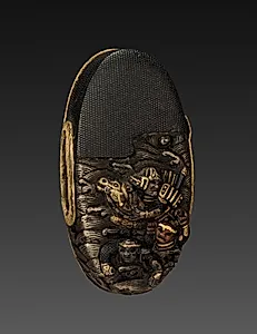 Sword-Hilt Pommel (Kashira) by Unknown Artist