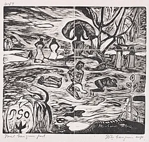 Tahitian Series:  Offerings to a God by Paul Gauguin (French, 1848–1903)