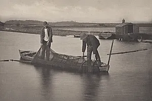 Taking Up the Eel Net by Peter Henry Emerson (British, 1856–1936)