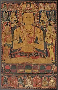 Tantric Buddha Vairochana as Vajrasattva by Unknown Artist