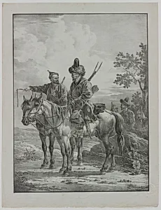 Tartars on Horseback by Aleksandr Orlowski (Russian, 1777–1832)