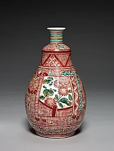 Tea Whisk-Shaped Sake Bottle by Unknown Artist