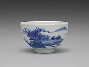 Teacup from Tea Set with Chinese Landscape by Seifū Yohei III (Japanese, 1851–1914)