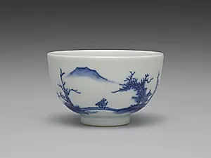Teacup from Tea Set with Chinese Landscape by Seifū Yohei III (Japanese, 1851–1914)