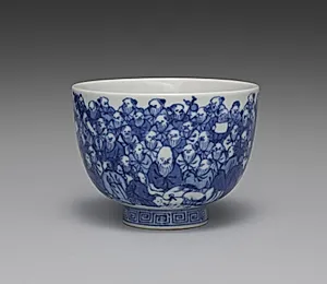 Teacup from Teacups with a Hundred Sages by Seifū Yohei III (Japanese, 1851–1914)