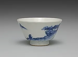 Teacup from Teacups with Chinese Landscapes by Seifū Yohei IV (Japanese, 1872–1951)