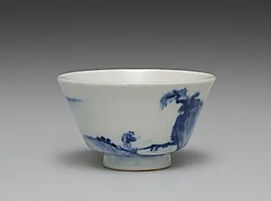 Teacup from Teacups with Chinese Landscapes by Seifū Yohei IV (Japanese, 1872–1951)