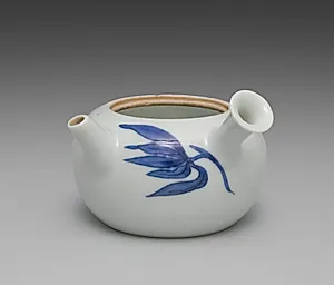 Teapot from Tea Set with Orchids by Seifū Yohei III (Japanese, 1851–1914)