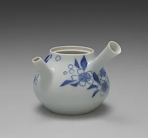 Teapot with Cherry Blossoms by Seifū Yohei IV (Japanese, 1872–1951)