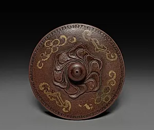 Teapot with Landscape and Imperial Poem (lid)