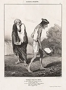 Telemachus Ravaged by Love by Honoré Daumier (French, 1808–1879)