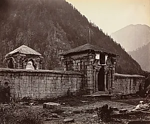 Temple at Naveshera, Kashmir, India by Samuel Bourne (British, 1834–1912)