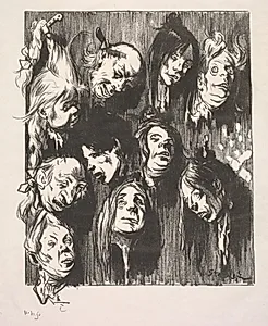 Ten Assassinations for a Penny by Théophile Alexandre Steinlen (Swiss, 1859–1923)