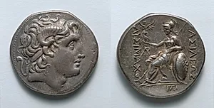 Tetradrachm: Head of Alexander (obverse); Athena (reverse) by Unknown Artist