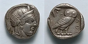 Tetradrachm: Head of Athena (obverse); Owl (reverse) by Unknown Artist