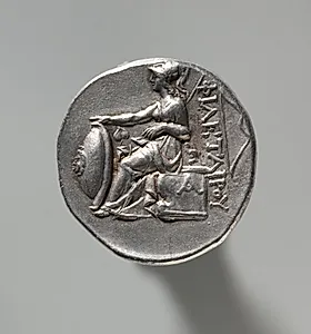 Tetradrachm: Head of Philetauros with Laureate Diadem (reverse) by Unknown Artist