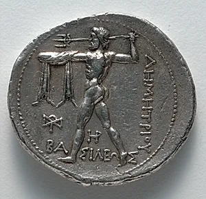Tetradrachm: Poseidon, Striding with Trident (reverse) by Unknown Artist