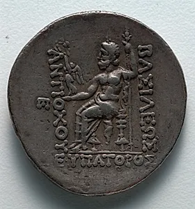 Tetradrachm: Zeus Nikephoros (Seated, Holding Nike) (reverse) by Unknown Artist