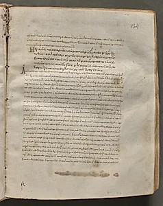 Text, folio 134 (recto), from a Gospel Book with Commentaries by Unknown Artist