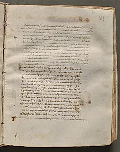 Text, folio 142 (recto), from a Gospel Book with Commentaries by Unknown Artist