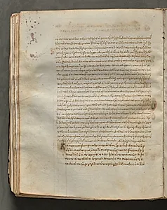 Text, folio 168 (verso), from a Gospel Book with Commentaries by Unknown Artist