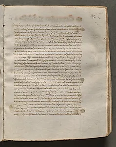Text, folio 172 (recto), from a Gospel Book with Commentaries by Unknown Artist