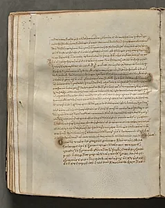 Text, folio 182 (verso), from a Gospel Book with Commentaries by Unknown Artist