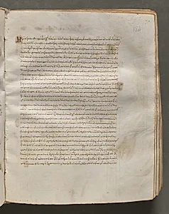 Text, folio 184 (recto), from a Gospel Book with Commentaries by Unknown Artist