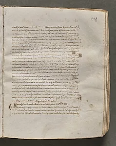 Text, folio 228 (recto), from a Gospel Book with Commentaries by Unknown Artist