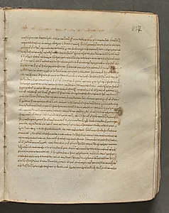 Text, folio 237 (recto), from a Gospel Book with Commentaries by Unknown Artist