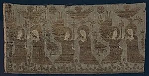 Textile Fragment with the Annunciation by Unknown Artist