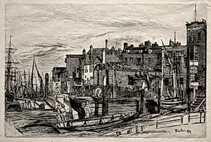 Thames Police by James McNeill Whistler (American, 1834–1903)
