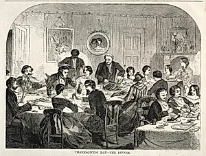 Thanksgiving Day - The Dinner by Winslow Homer (American, 1836–1910)