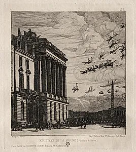 The Admiralty, Paris by Charles Meryon (French, 1821–1868)