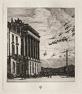 The Admiralty, Paris by Charles Meryon (French, 1821–1868)