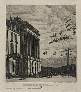 The Admiralty, Paris by Charles Meryon (French, 1821–1868)