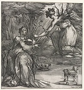 The Annunciation by Jacques Bellange (French, c. 1575–1616)