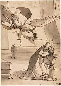 The Annunciation by Luca Cambiaso (Italian, 1527–1585)
