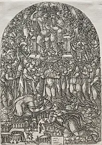 The Apocalpse:  An Innumerable Multitude which stand before the Throne by Jean Duvet (French, 1485–1561)