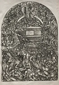 The Apocalypse:  A Star Falls and Makes Hell to Open by Jean Duvet (French, 1485–1561)
