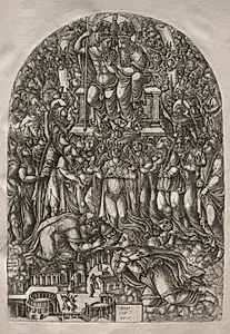 The Apocalypse:  An Innumerable Multitude Which Stand before the Throne by Jean Duvet (French, 1485–1561)