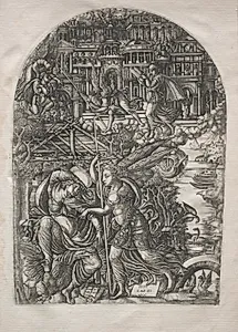The Apocalypse:  The Angel Shows St. John the New Jerusalem by Jean Duvet (French, 1485–1561)