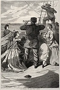 The Approach of the British Pirate "Alabama" by Winslow Homer (American, 1836–1910)