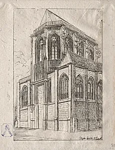 The Apse of the Church of St. Martin-sur-Renelle by Charles Meryon (French, 1821–1868)